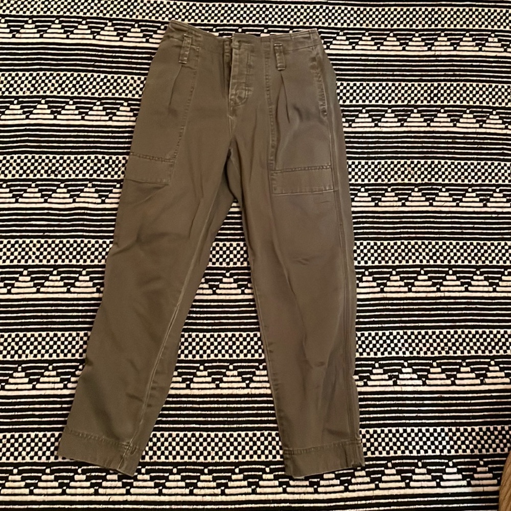 Free people. Army green jeans. Size 6.
